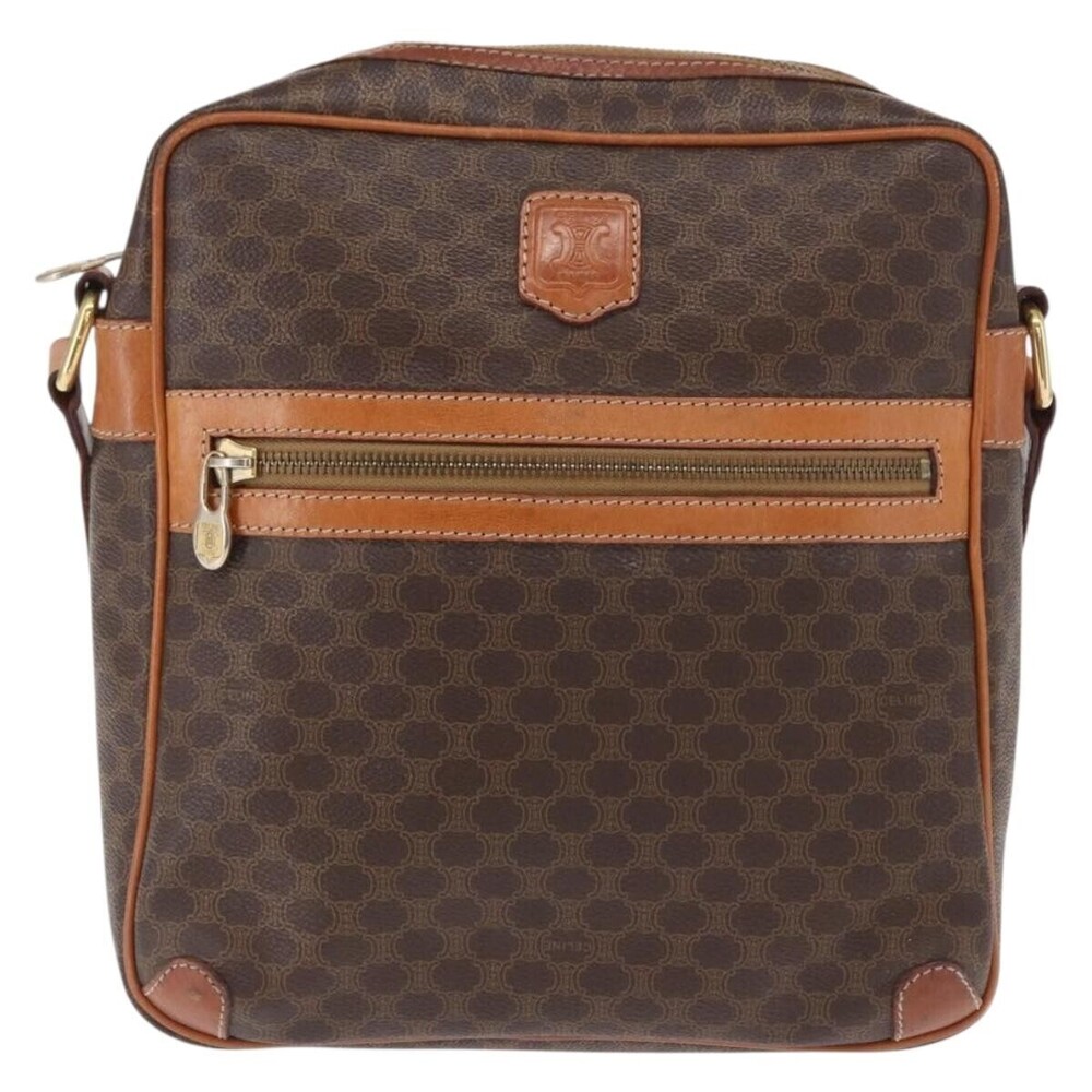 Celine Vintage Macadam Canvas and Leather